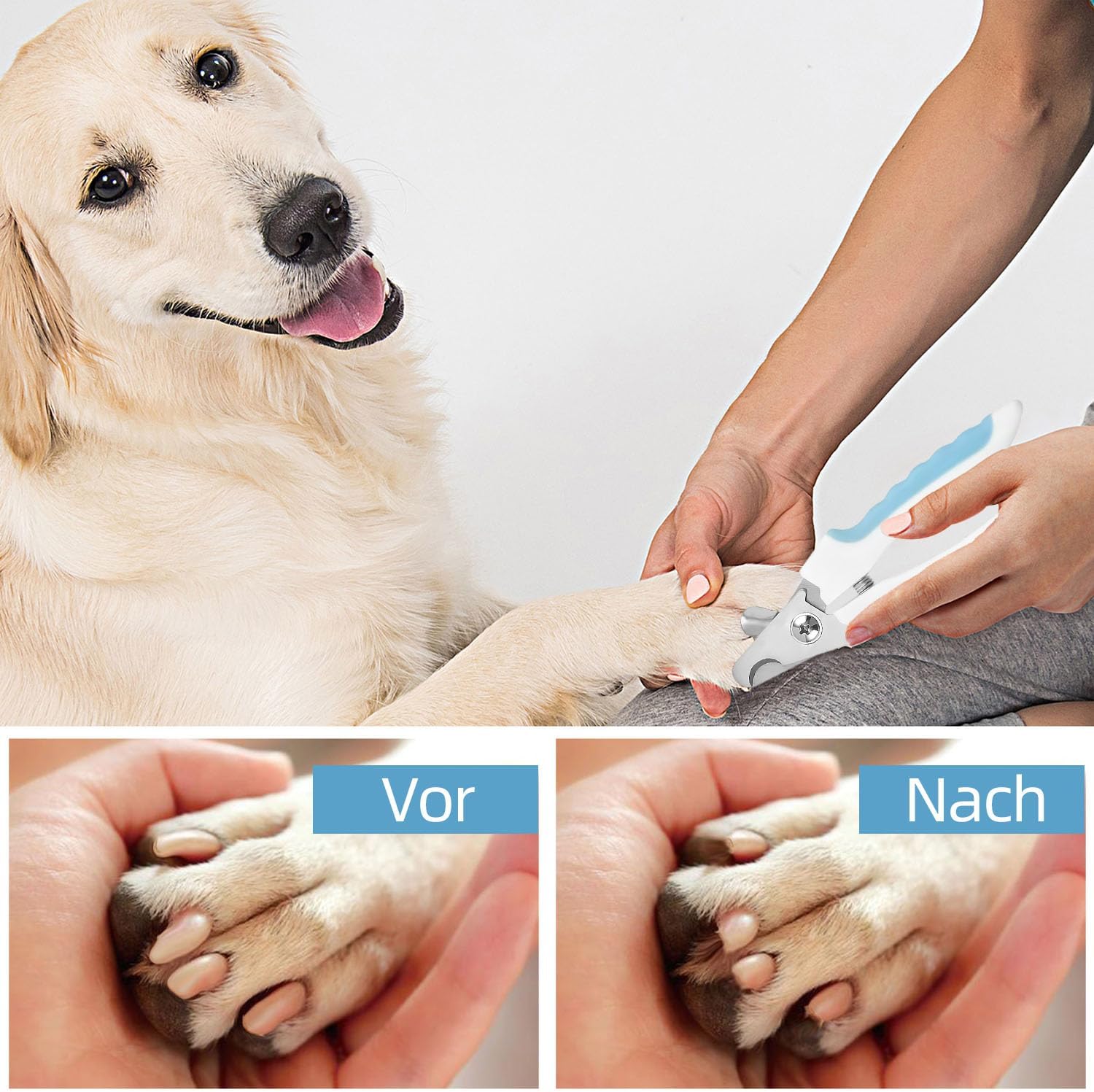 Thumbnail 4 de HWZENQZ Pet Nail Clippers With Nail File: Safety Lock, Protective Cover, and Universal Blade for All Dog Breeds