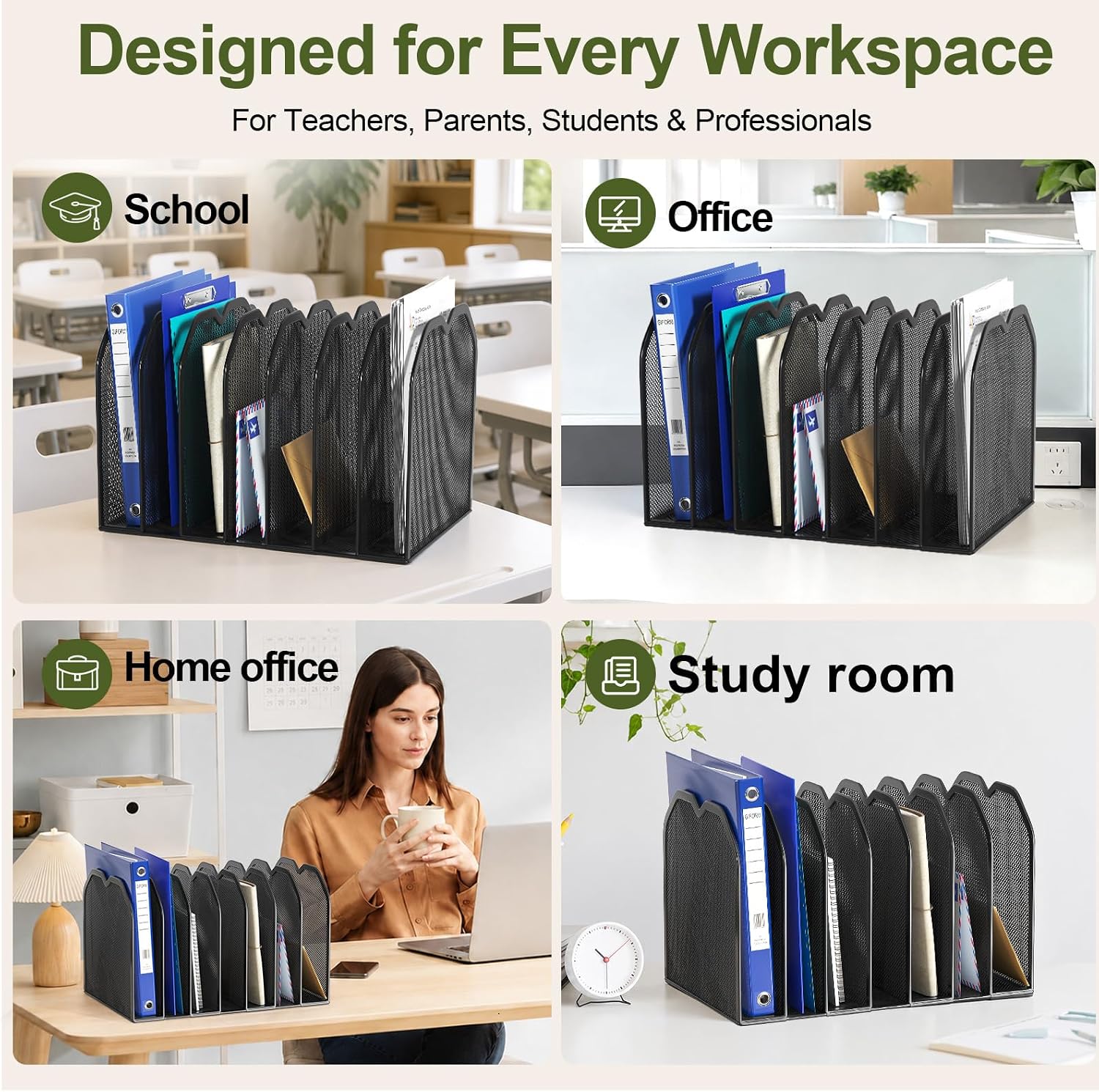 Detalle de FANXIYQ File Folder Organizer, 7 Sections