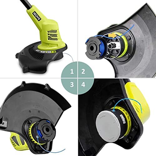 Thumbnail 6 de Bobines de rechange YWTESCH 1,65 cm pour Ryobi One+ (18V/24V/40V) – Pack 12 + 3 caps