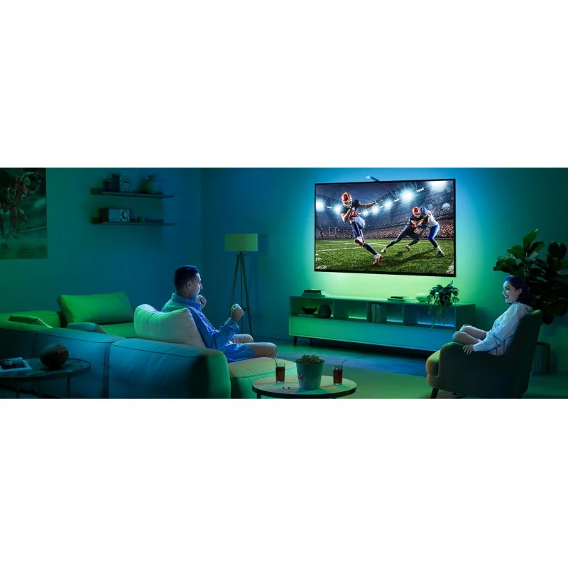 Detalle de Govee TV Backlight 3 Lite: tira LED RGBIC+W con cámara para 55"–65