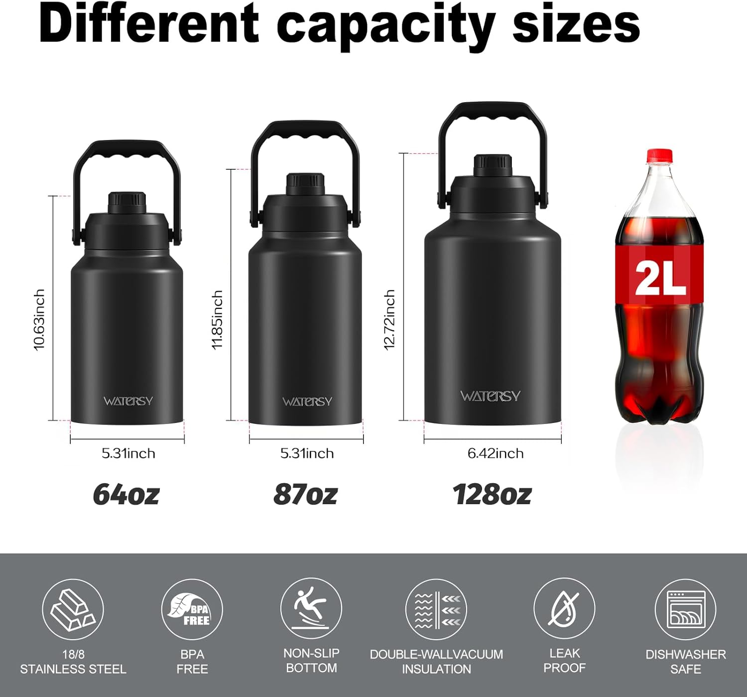 Thumbnail 6 de Watersy 1-Gallon Insulated Water Bottle ⚡
