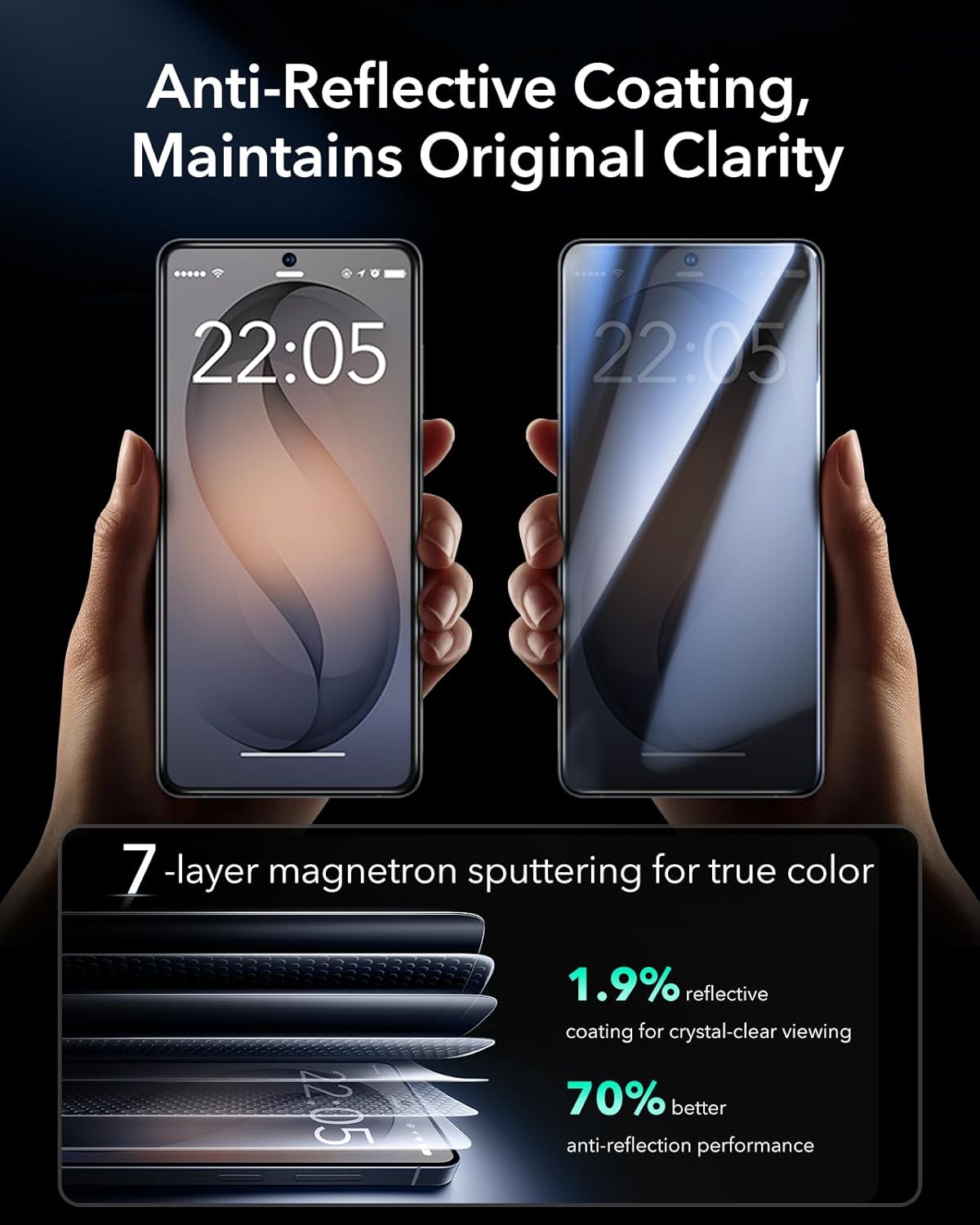 Thumbnail 4 de ESR Armorite 9H+ Glass for Galaxy S26 Ultra 3-Pack