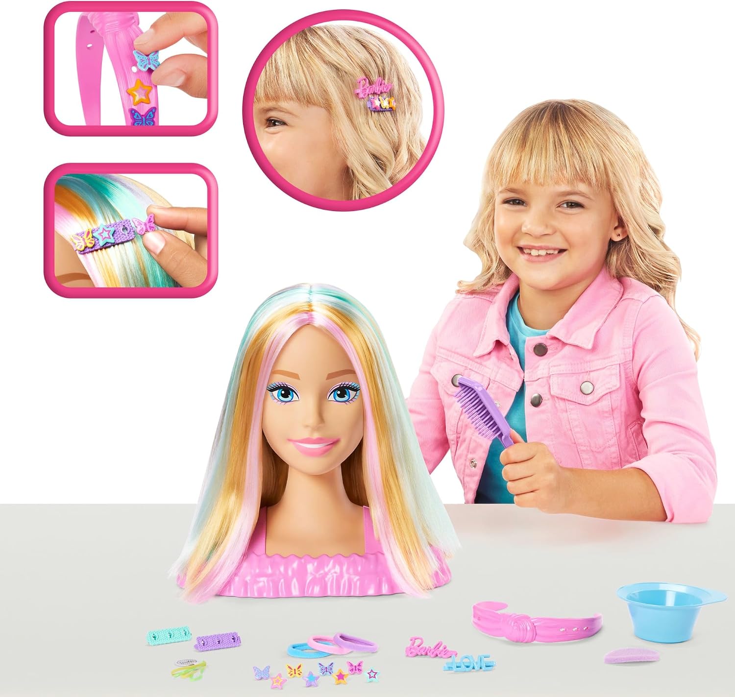 Thumbnail 1 de Barbie Busto para peinar ⭐️ con 20+ accesorios creativos