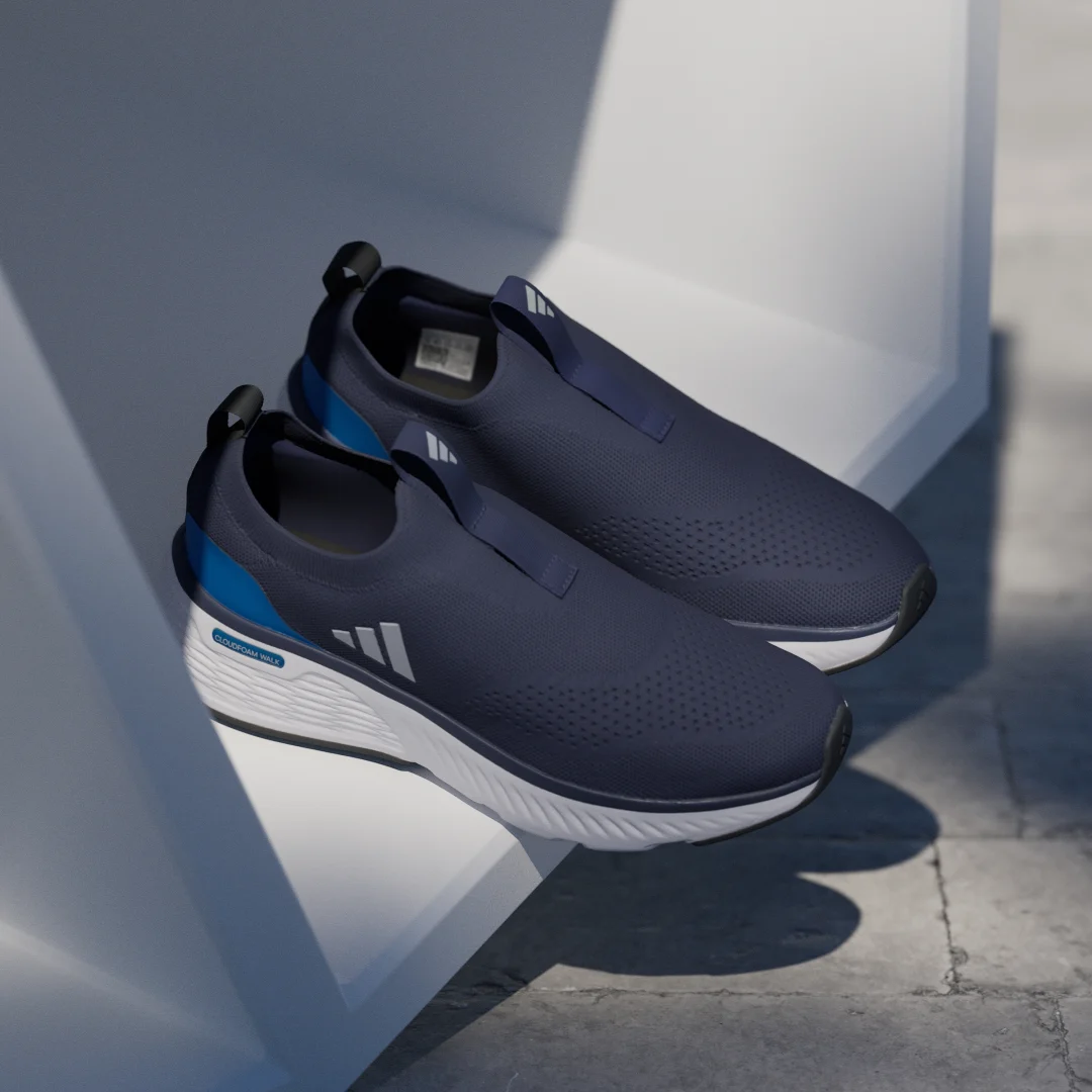 Detalle 2 de Zapatilla Cloudfoam Go Sock de Adidas: comodidad en color azul para uso diario