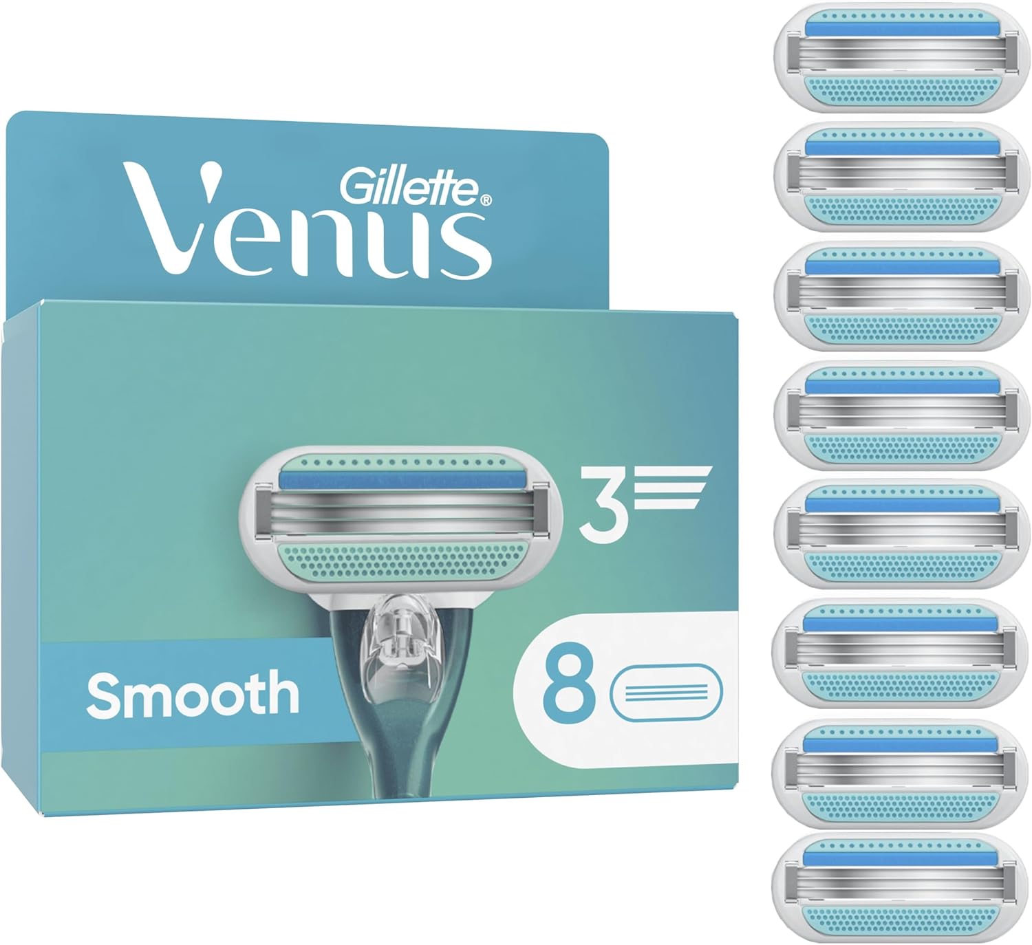 Thumbnail 6 de Gillette Venus Smooth : lot de 16 recharges pour rasoir femmes à 3 lames