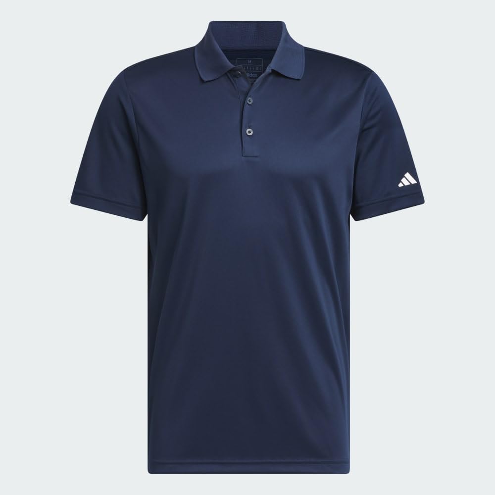Detalle de adidas Men's Core Performance Primegreen Polo Shirt (Regular Fit, Three-Button)