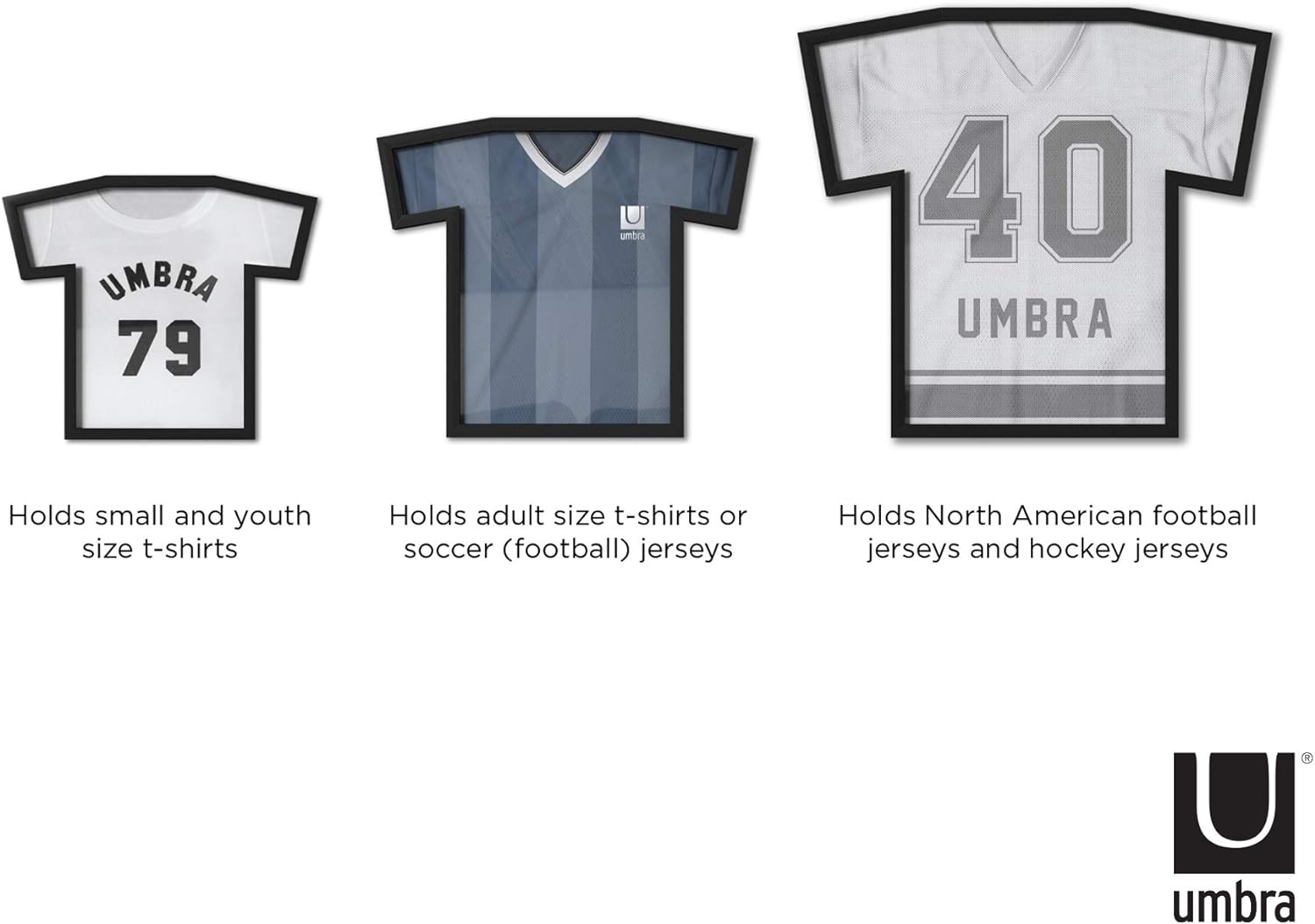 Thumbnail 2 de Umbra T-Frame Marco en Forma de Camiseta 👕 Nego