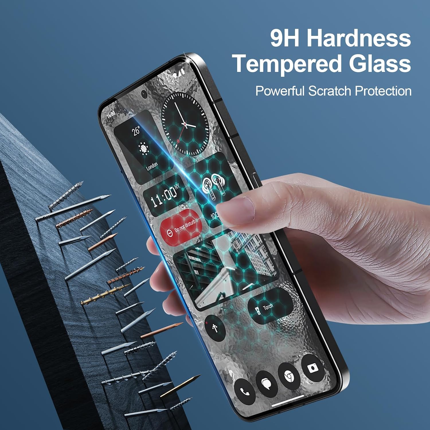 Thumbnail 3 de GiiYoon Panzer Schutz Glas Nothing Phone 2 3 Stück