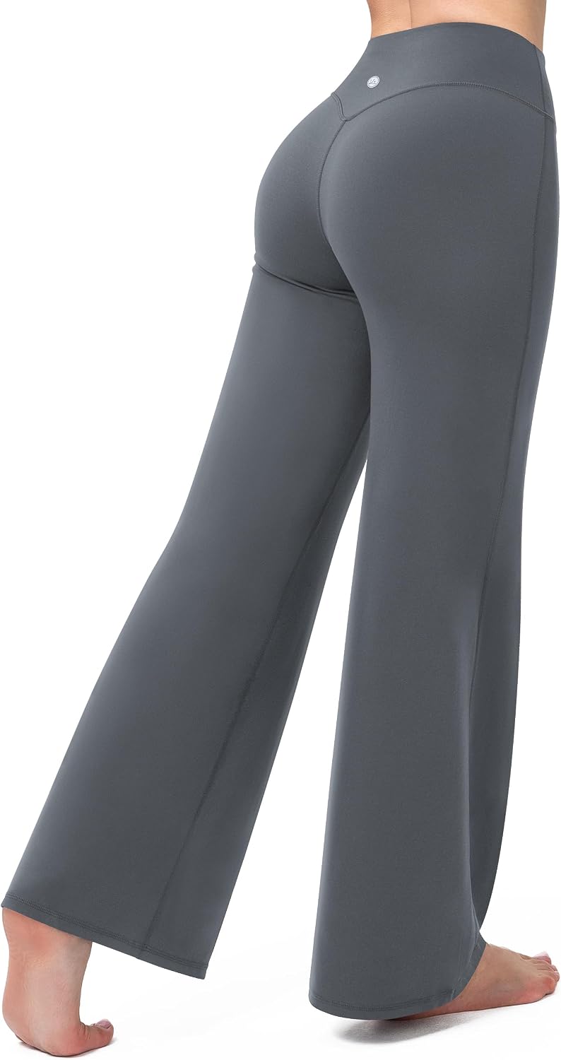Detalle de Queenie Ke 31" Wide-Leg Yoga Pants, High-Rise with V-Back