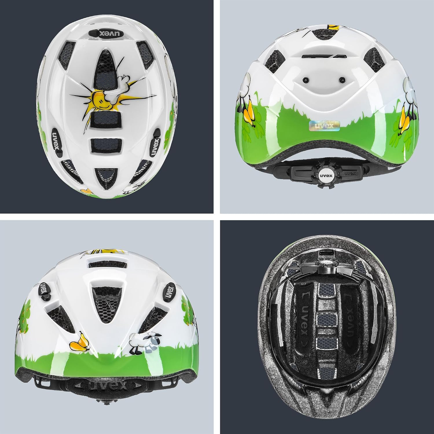Detalle de uvex Kid 2 – Leichter Kinder-Fahrradhelm mit IAS-Verstellung, waschbarer Innenausstattung und sicherem Tragekomfort