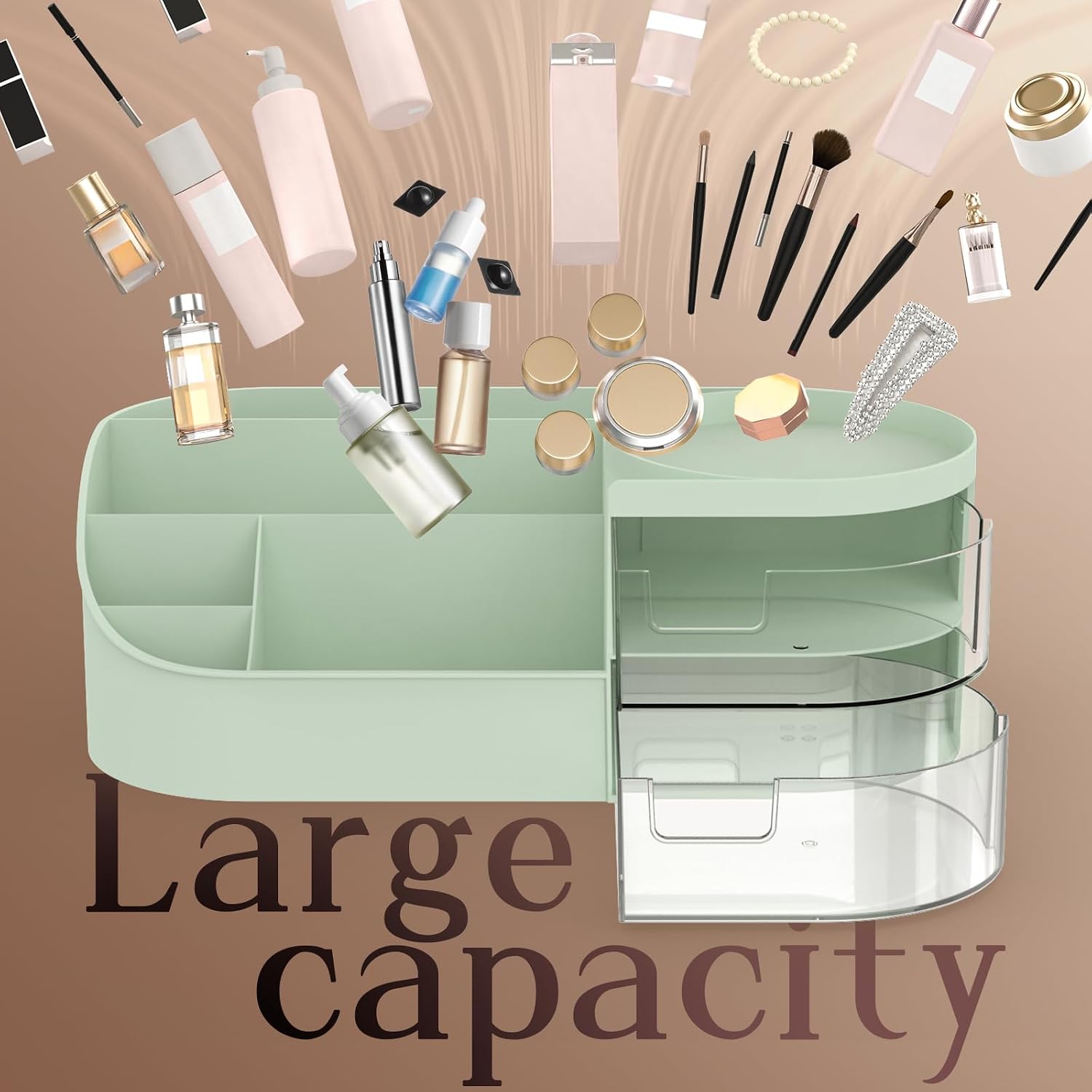 Thumbnail 1 de Makeup Organiser Large 28 x 16 x 10.5 cm