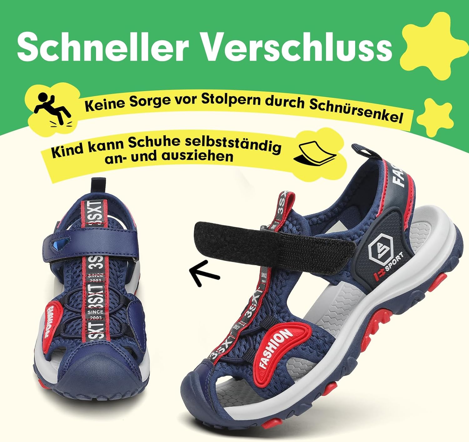 Thumbnail 5 de SAGUARO Geschlossene Sandalen Kinder – Trekking, Sommer, atmungsaktiv