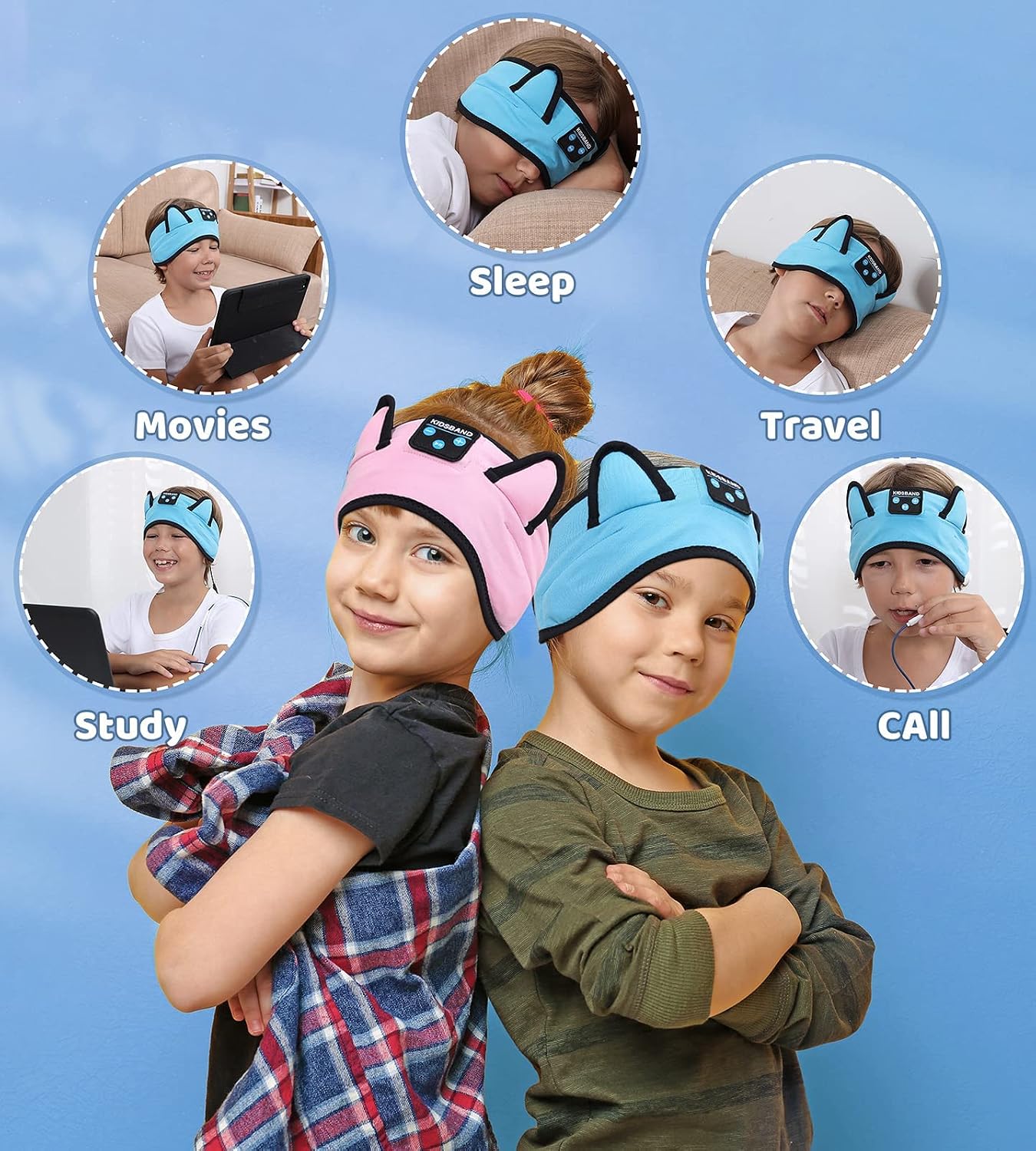 Detalle 2 de KIDSBAND Kids Headband Headphones Bluetooth 5.2
