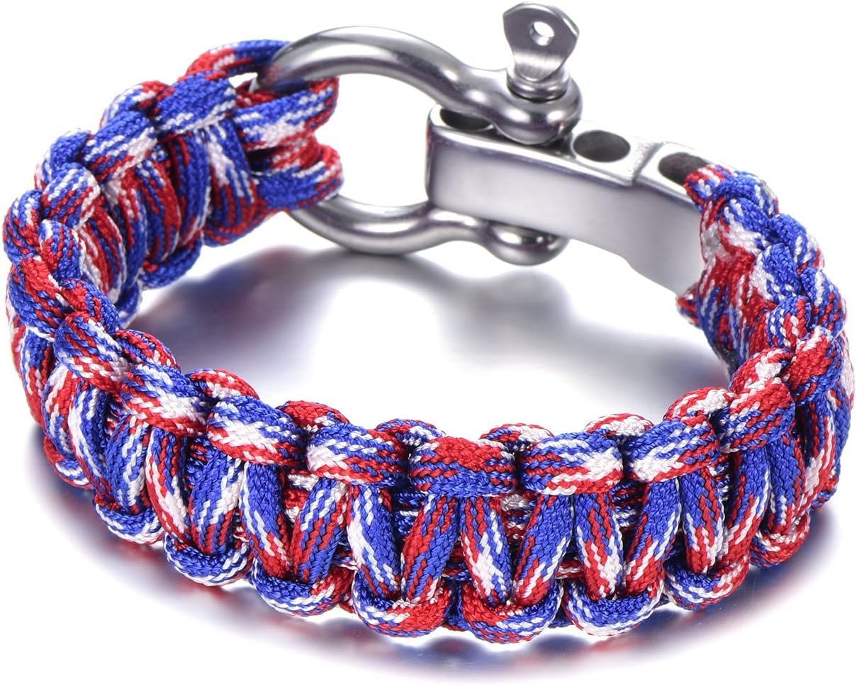 Detalle de DonDon bracciale paracord da sopravvivenza