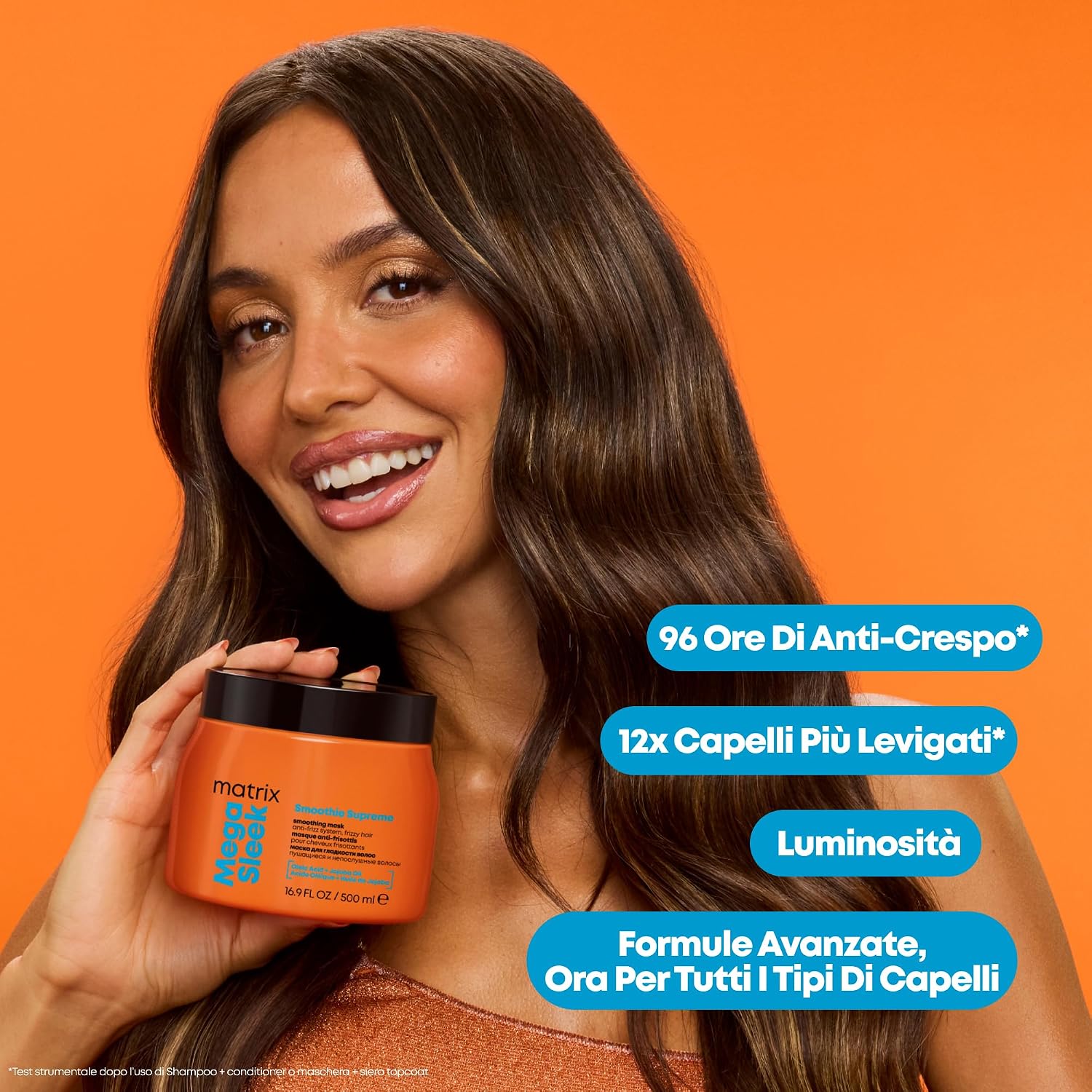 Thumbnail 6 de Matrix Mega Sleek Maschera Levigante Anti-Crespo 500 ml – Protezione e lucentezza per capelli crespi
