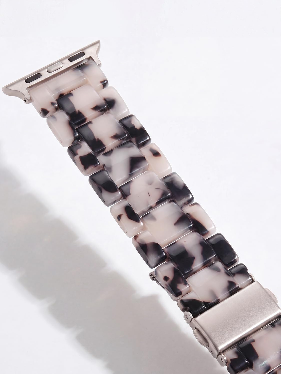 Detalle 2 de V.R.HOPE Modern Resin Strap for Apple Watch 38–42mm (Tortoise Shell)