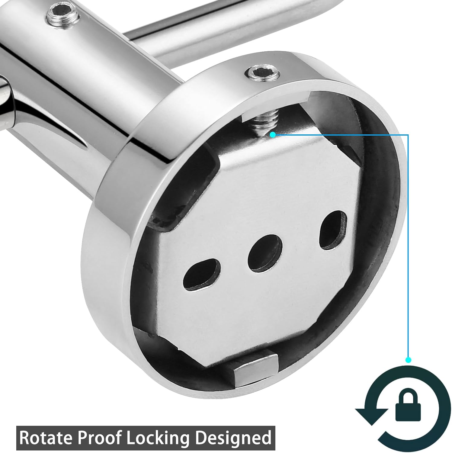 Detalle 2 de Katezon toilet paper holder chrome 14cm