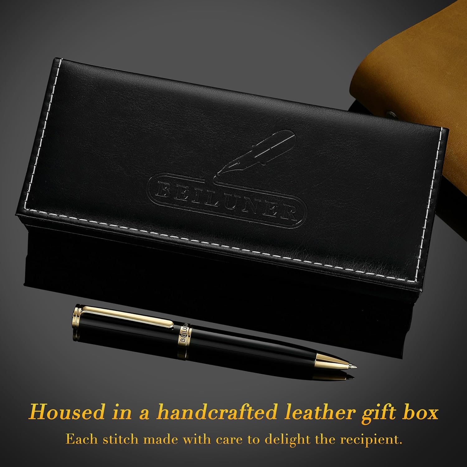 Detalle 1 de BEILUNER luxury gel pen 24K gold