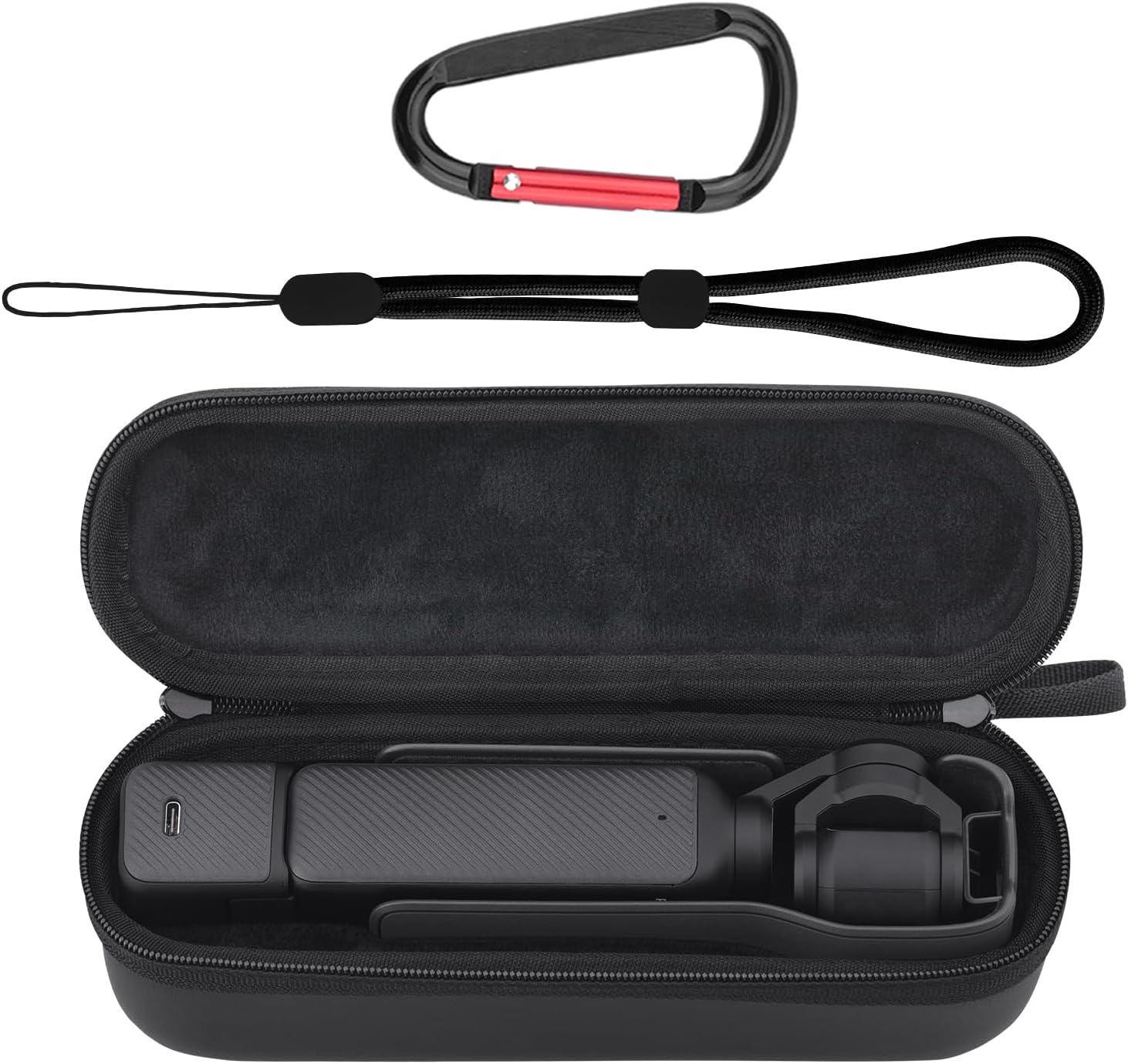 BRDRC Carrying Case for DJI Osmo Pocket 3 Creator Combo — Portable Hard Storage Case and Carry Bag (Black)