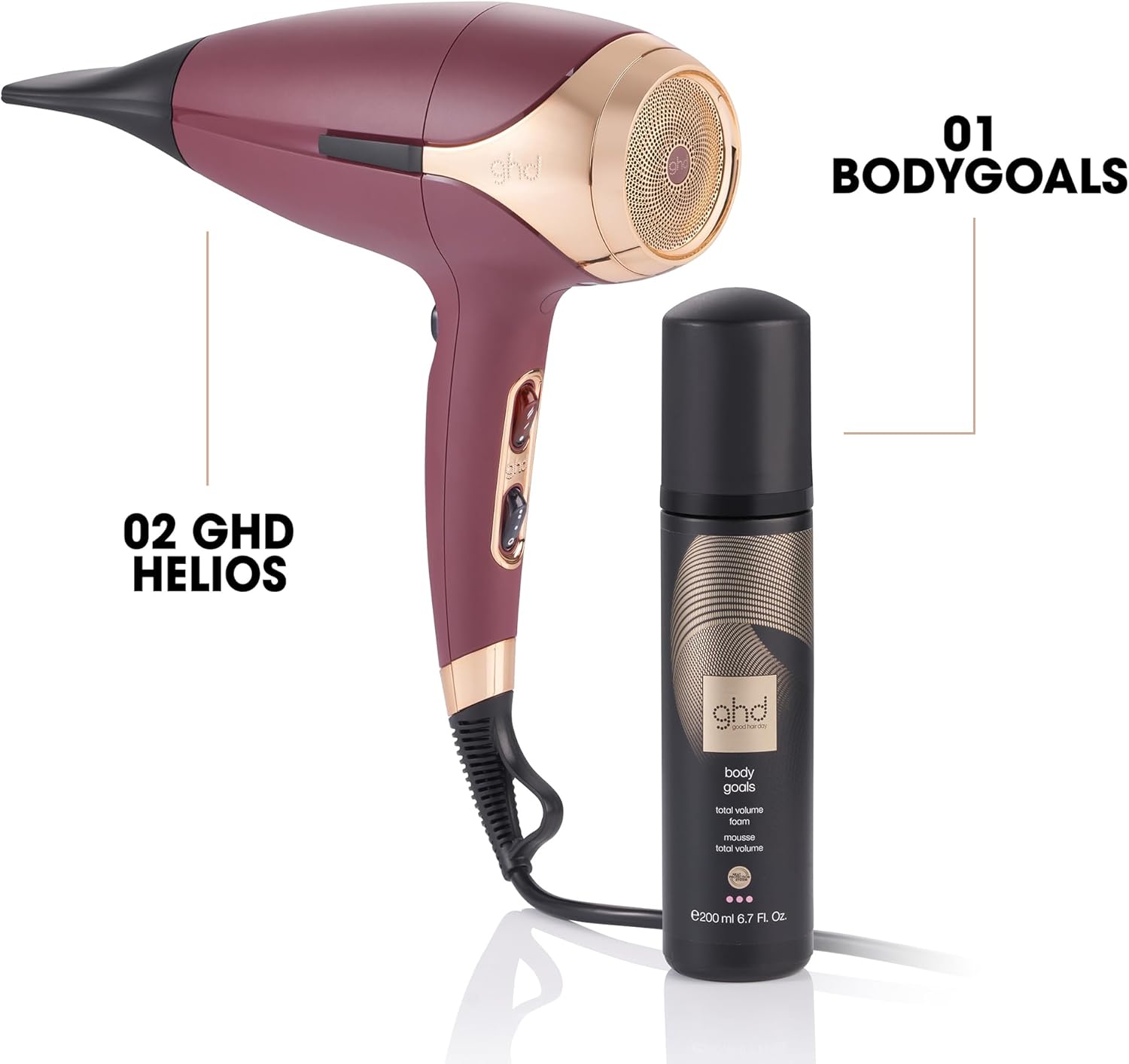 Thumbnail 4 de ghd Helios Professional Hair Dryer – Lightweight, Fast Styling for All Hair Types (UK Plug)
