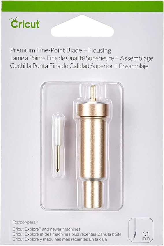 Cricut Cuchilla punta fina prémium dorada 🎨