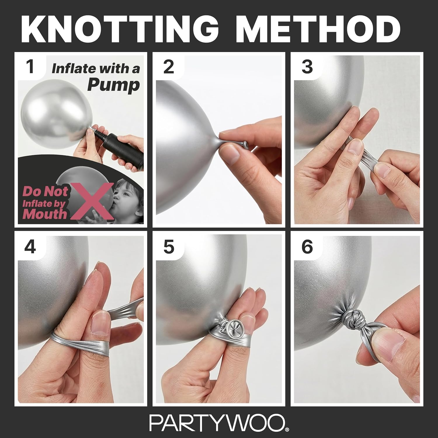 Thumbnail 6 de PartyWoo White Balloons 140 pcs