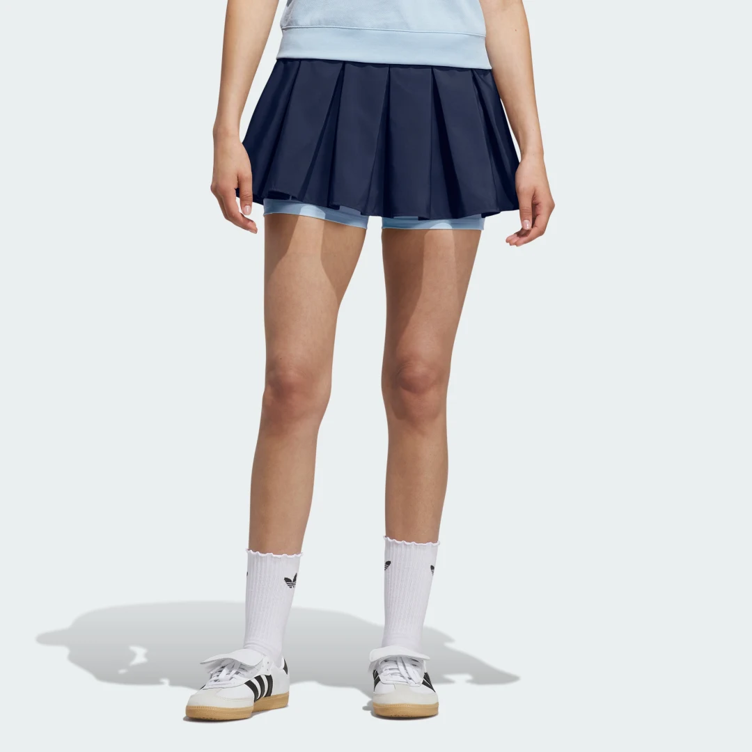 Detalle de Falda de tejido técnico Adidas — azul, para entrenamientos y uso diario