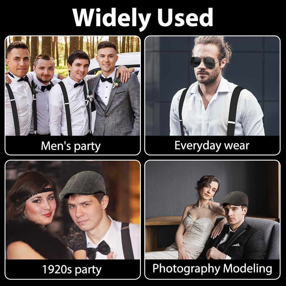 Thumbnail 6 de ACWOO 7‑teiliges 1920er Kostüm Zubehör Set für Herren