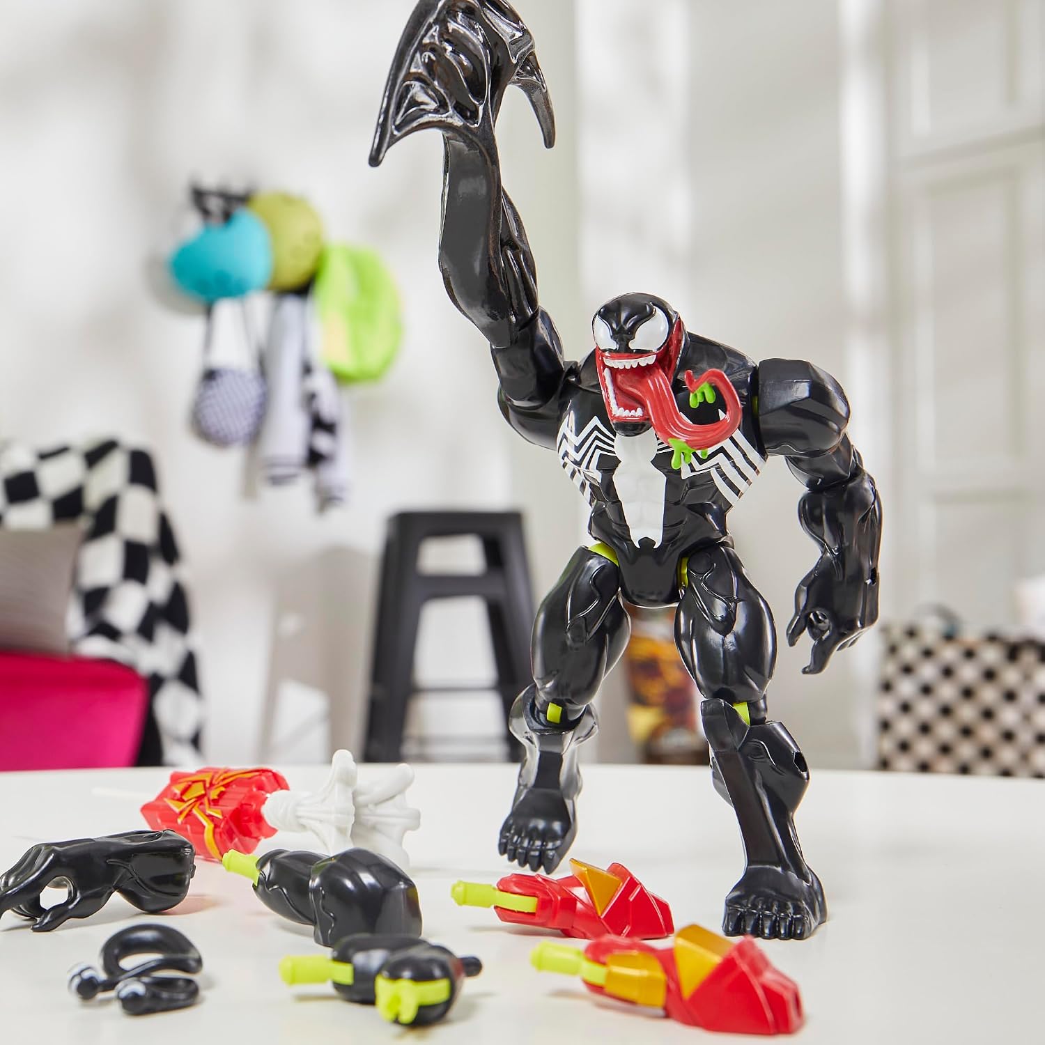 Detalle 2 de MixMashers Marvel Spider-Man figurine Venom Deluxe à combiner