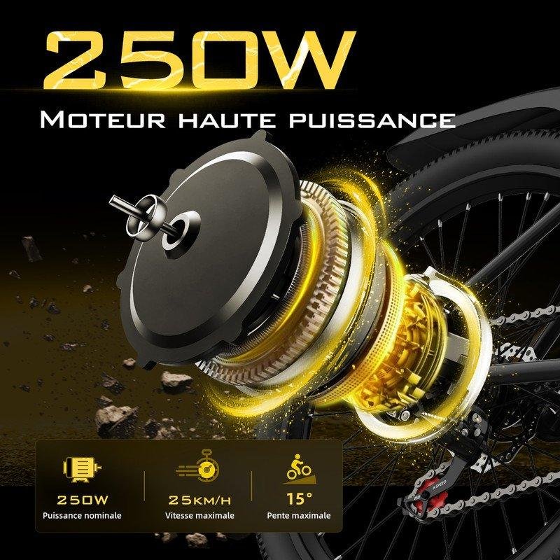 Detalle de aairsk bicicleta eléctrica Q7