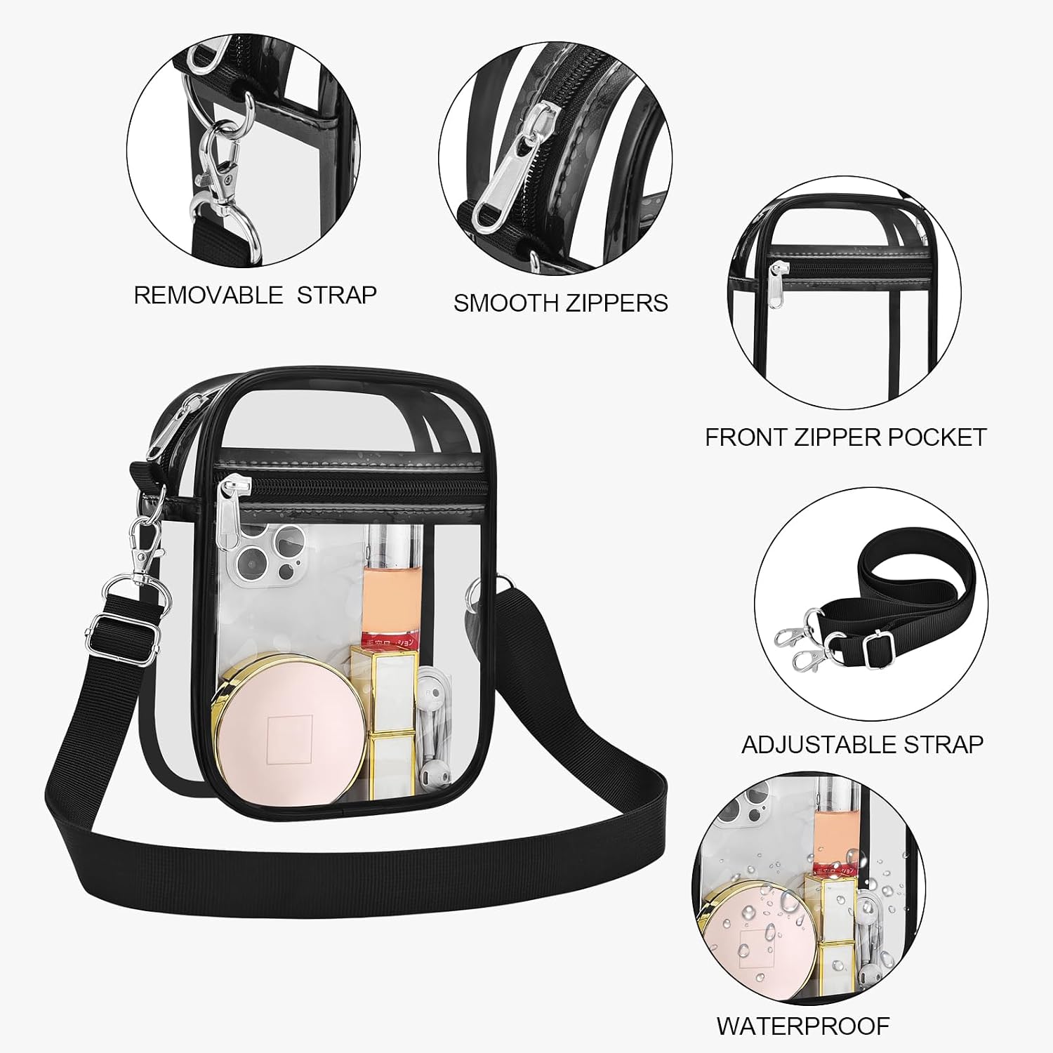Thumbnail 4 de USPECLARE Clear Stadium Messenger Bag