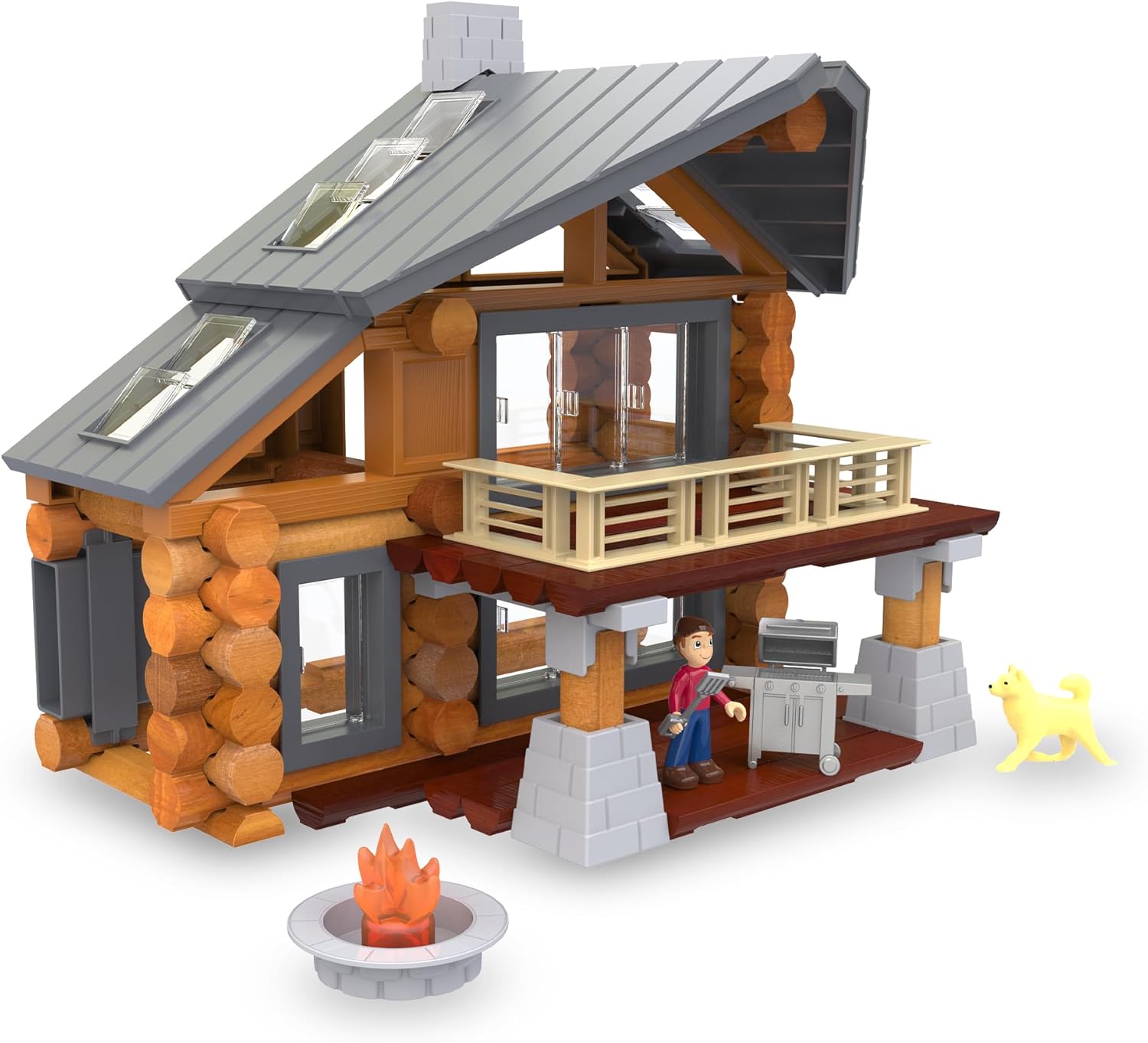 Detalle 2 de Lincoln Logs Beechwood Retreat building set 🧱
