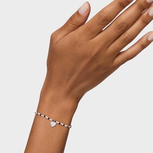 Thumbnail 5 de TOUS Pulsera elástica mujer Motivos con bolas facetadas y corazón de plata de primera ley