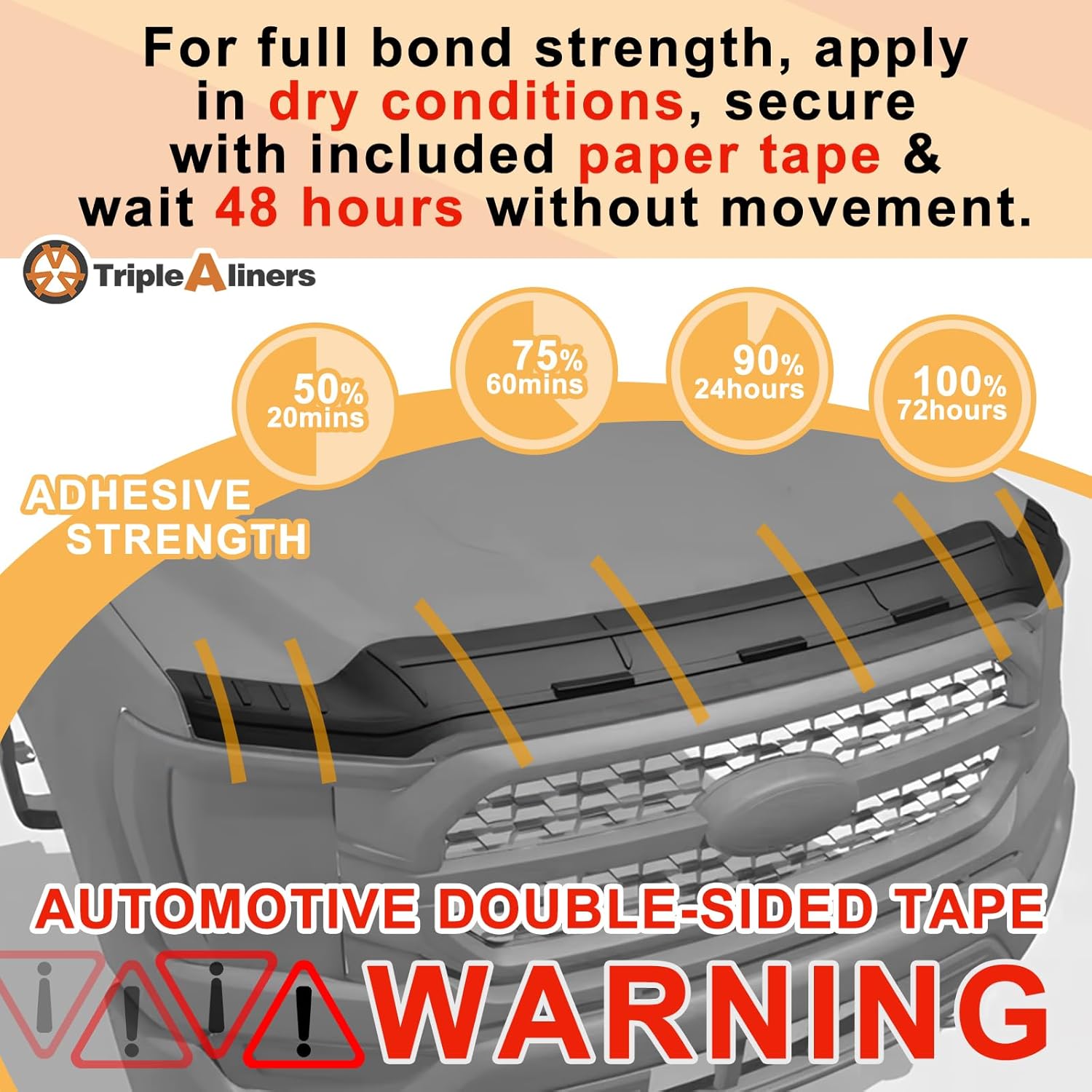 Thumbnail 4 de TripleAliners TPE Hood Deflector Protector for 2019-2025/2026 Chevy Silverado 1500 (Excludes ZR2 & Trail Boss trims)