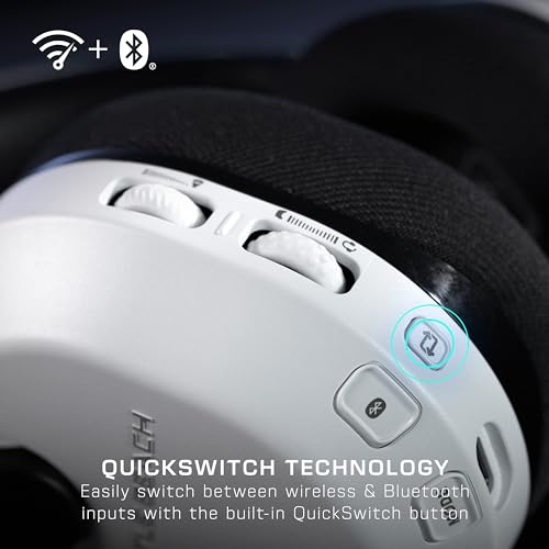 Detalle de Turtle Beach Stealth 600 Console Blanc – Casque Gaming sans Fil, 80 h d’autonomie, Bluetooth 5.2