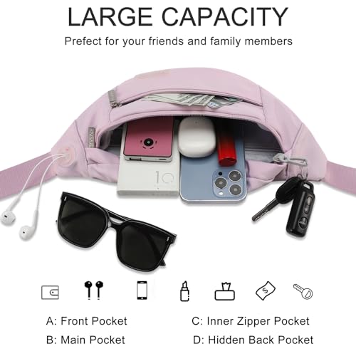 Detalle de MAXTOP riñonera unisex con 4 bolsillos, conector para auriculares y cinturón ajustable