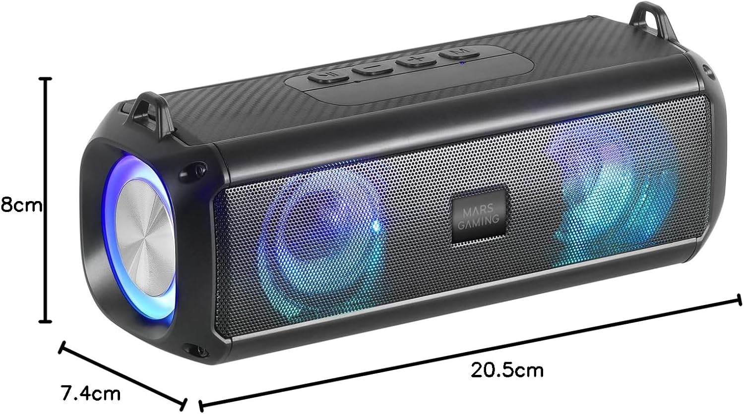 Thumbnail 6 de Mars Gaming MSBXT : haut-parleur portable 2en1 avec barre de son, RGB dynamique et Bluetooth 5.3