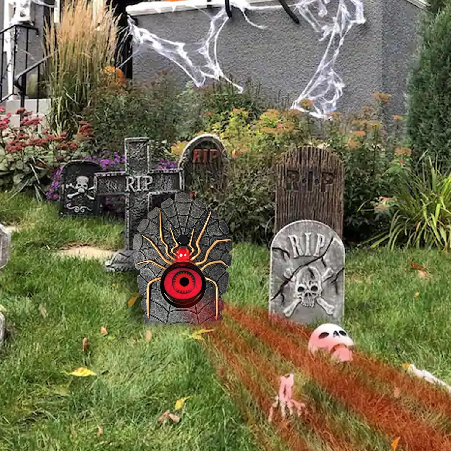 Thumbnail 6 de KEELYY Halloween Augapfel Türklingel – Leuchtende Augen und gruselige Sounds
