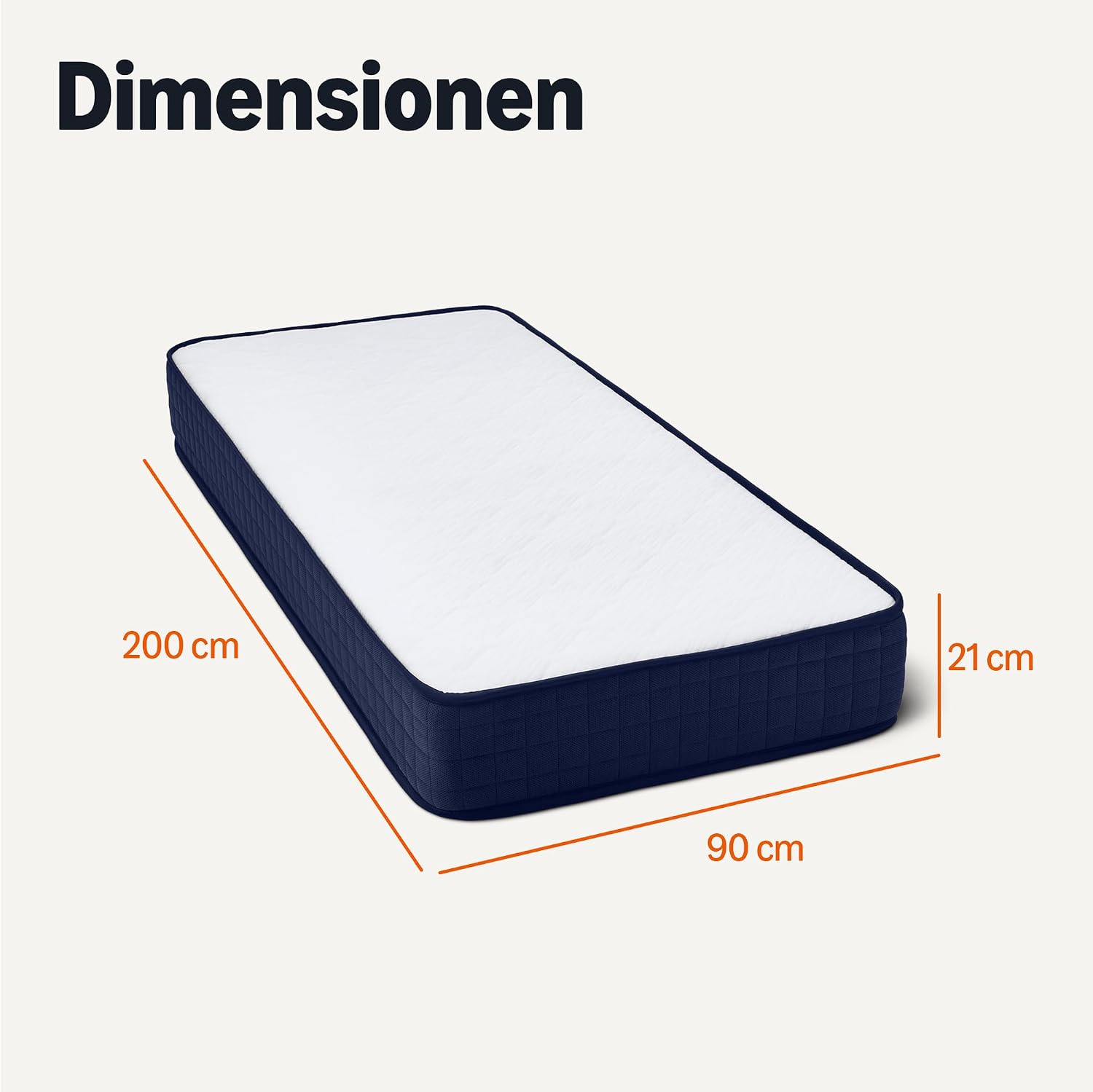 Detalle 2 de Amazon Basics Memoryschaum-Matratze 90 x 200