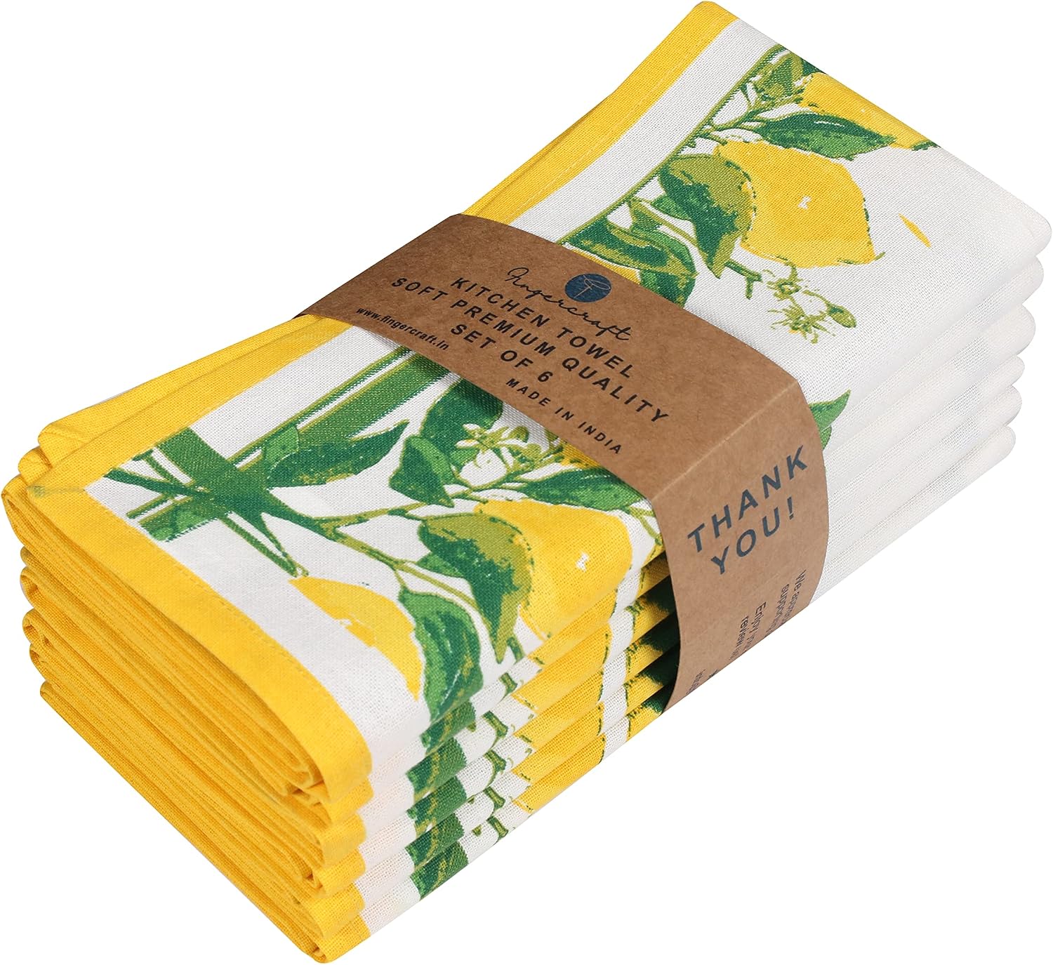Detalle de FINGERCRAFT Cotton Kitchen Towels