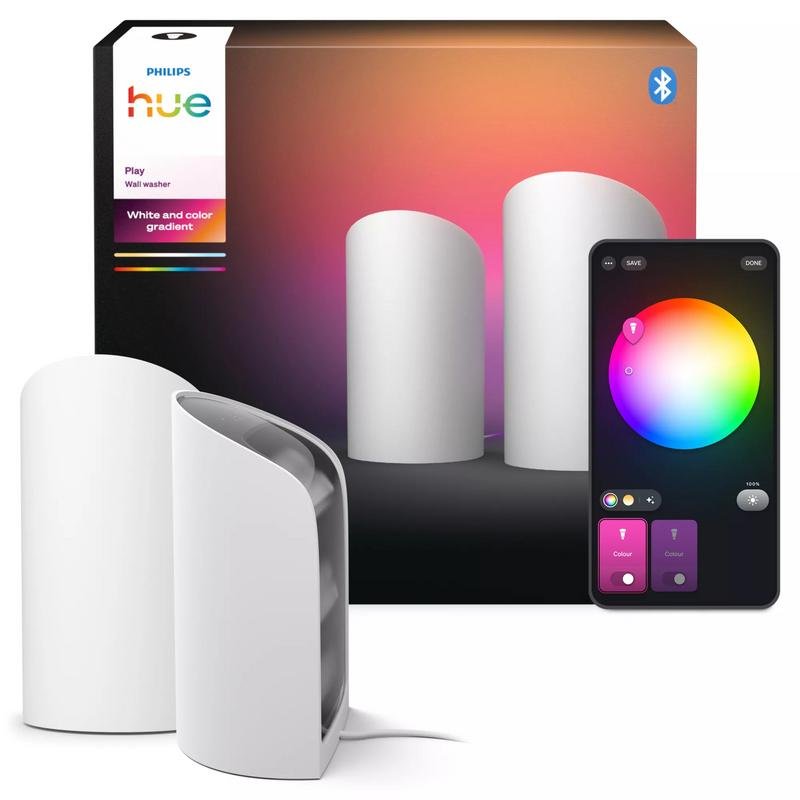 Detalle de Philips Hue Play: lámpara de mesa inteligente con color para ambientes versátiles