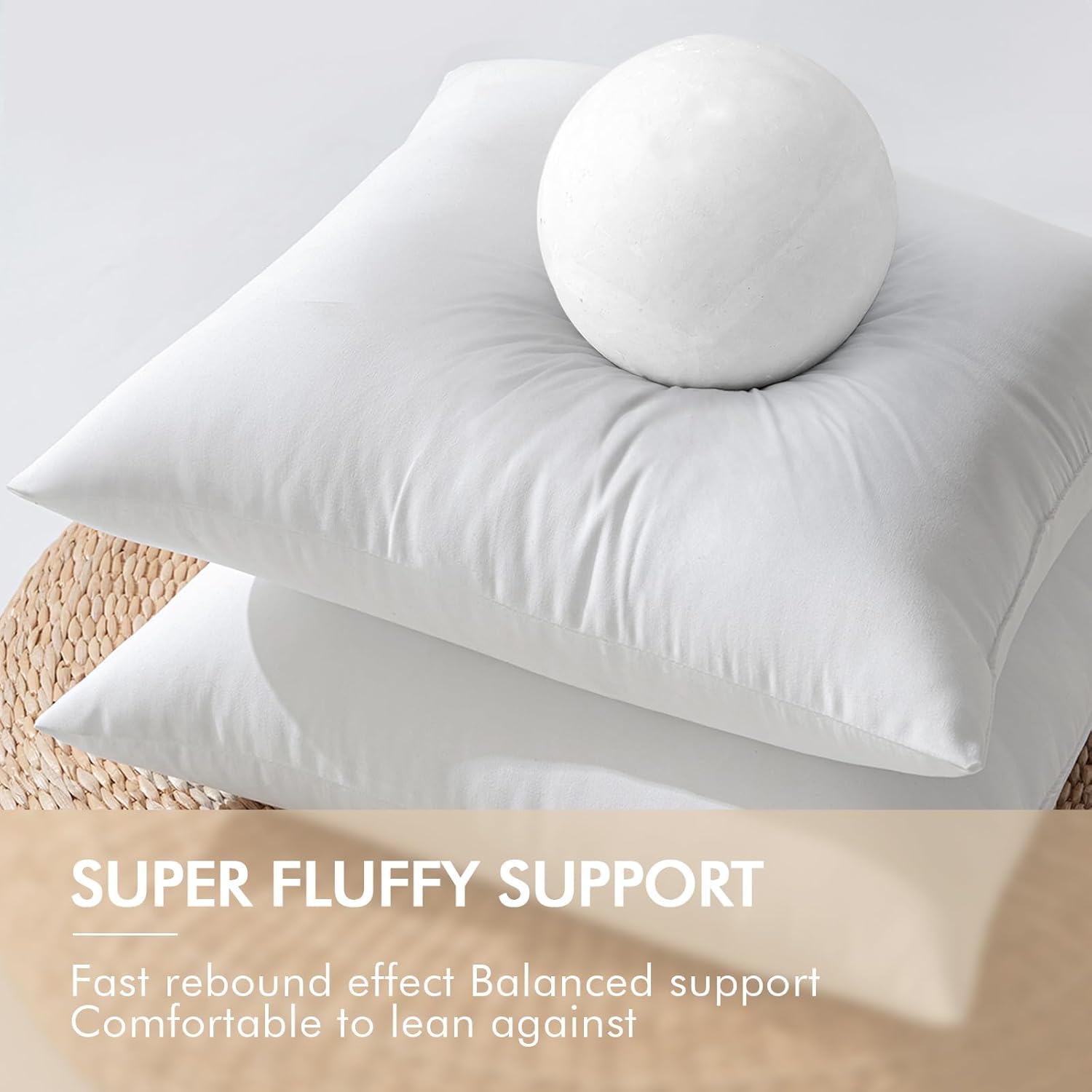 Detalle 2 de MIULEE Outdoor Pillow Inserts 26x26