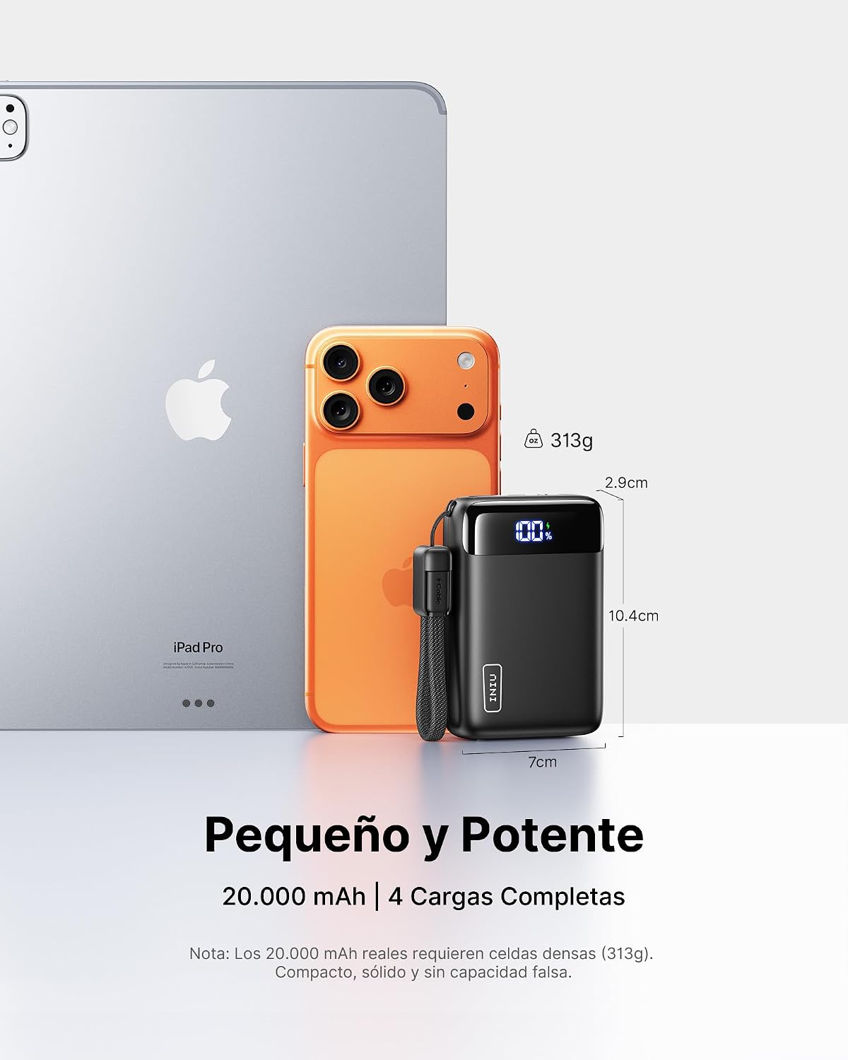 Thumbnail 1 de INIU Power Bank, Ultrapequeño 20000mAh 22,5W PD3.0 QC4.0 Bateria Externa Carga Rapida, USB C Input & Output Bateria Portatil, Powerbank Compatible con iPhone 17 16 15 14 Pro MAX Plus, Samsung, Xiaomi