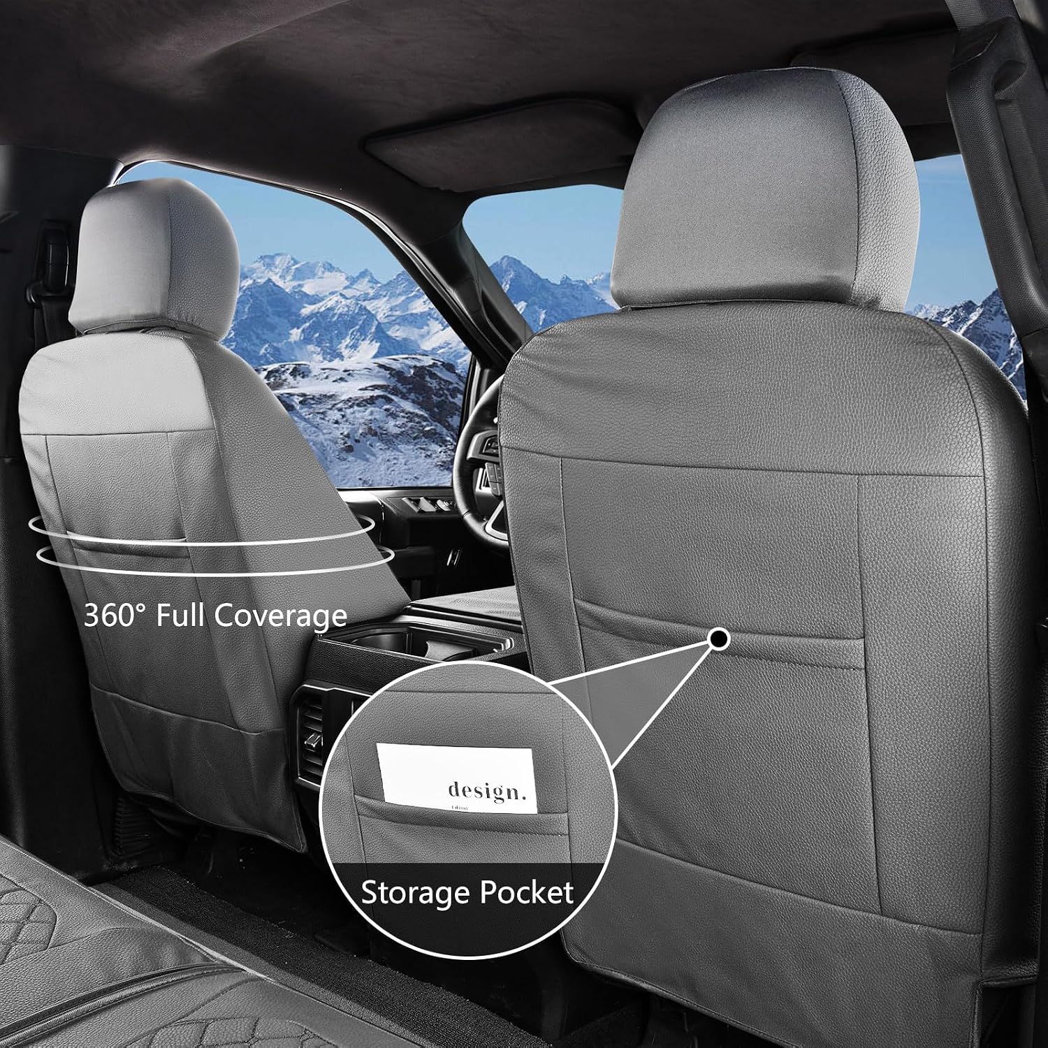 Detalle 2 de Truckiipa Ram Front Seat Covers, Gray