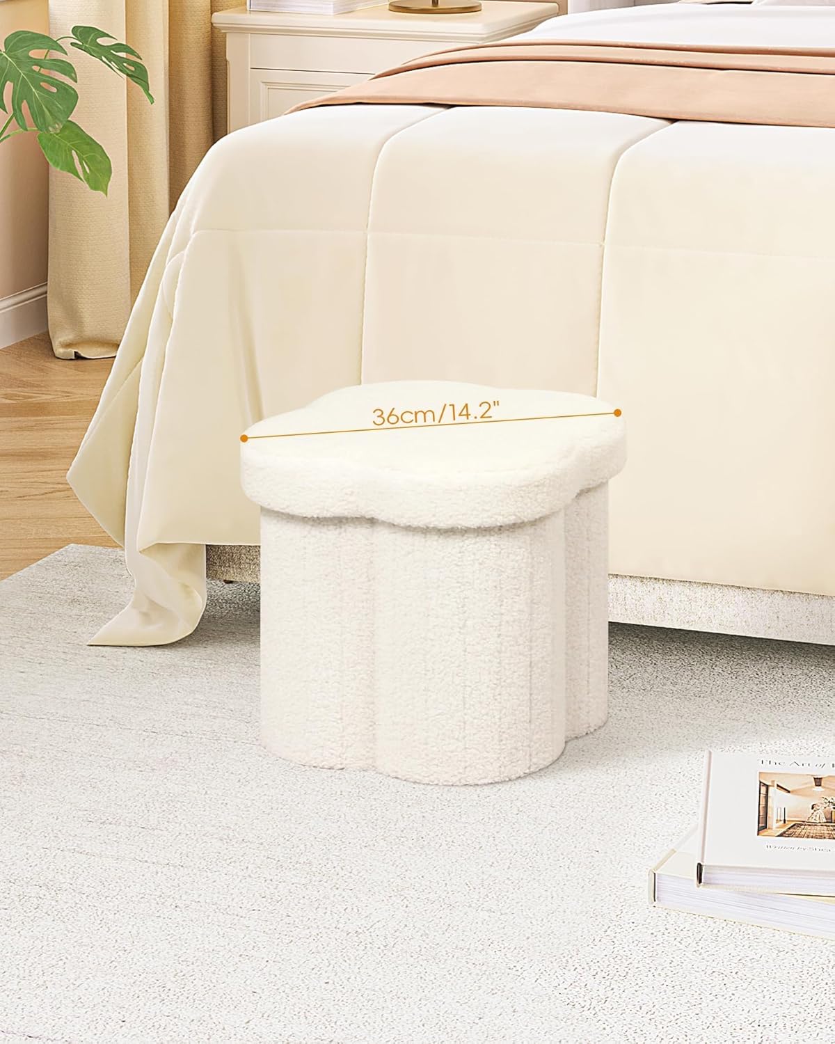 Thumbnail 1 de B FSOBEIIALEO Flower Storage Ottoman 12.6"