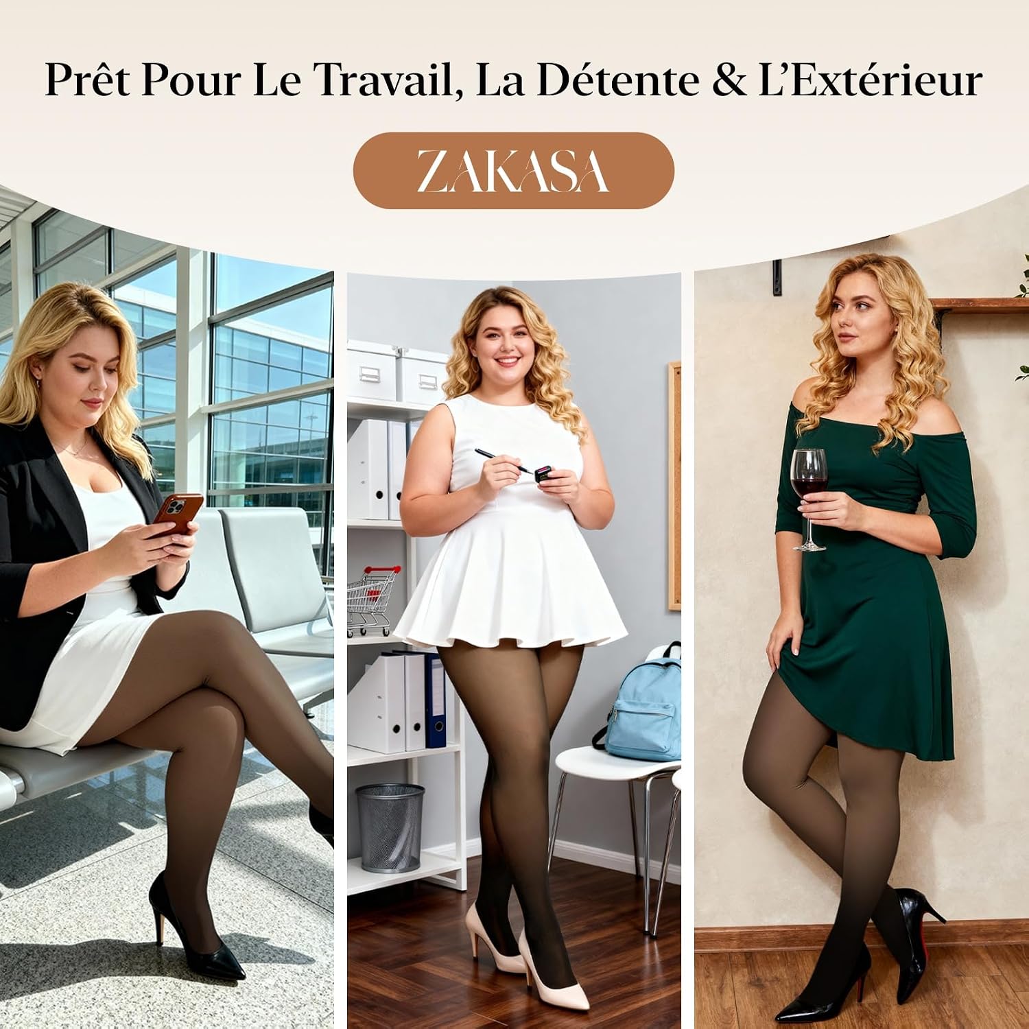 Thumbnail 5 de ZAKASA Collant Polaire 220G Grande Taille