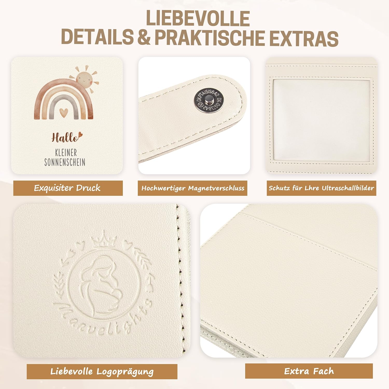 Thumbnail 2 de Mutterpasshülle Leder Organizer