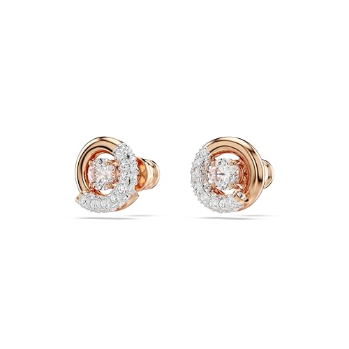 Thumbnail 3 de Swarovski Dextera Stud Earrings in Rose Gold-Tone Finish