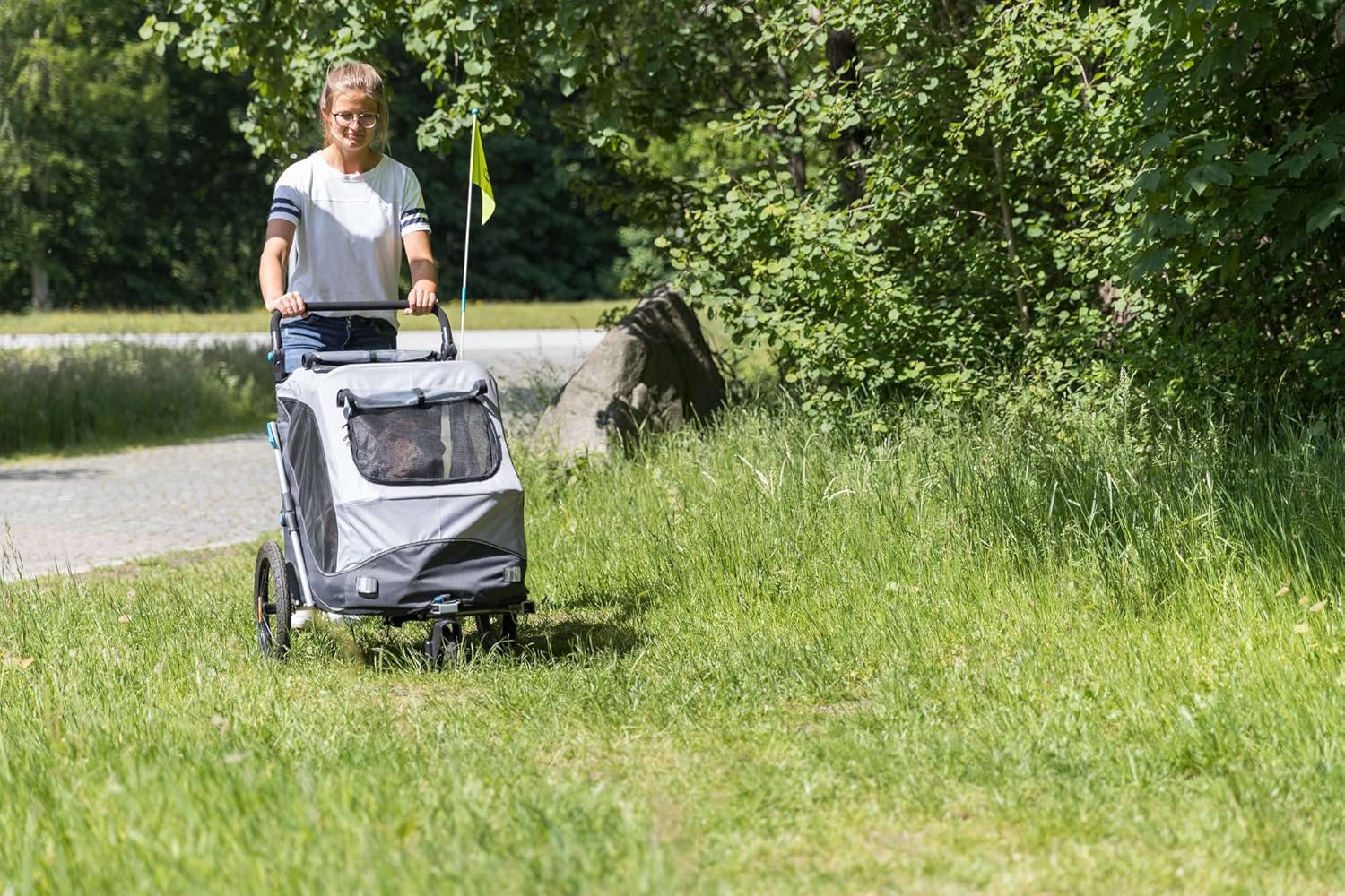 Thumbnail 1 de TRIXIE Ruota anteriore buggy per rimorchi cane – Aggancio Quick-Click e snodo a 360°