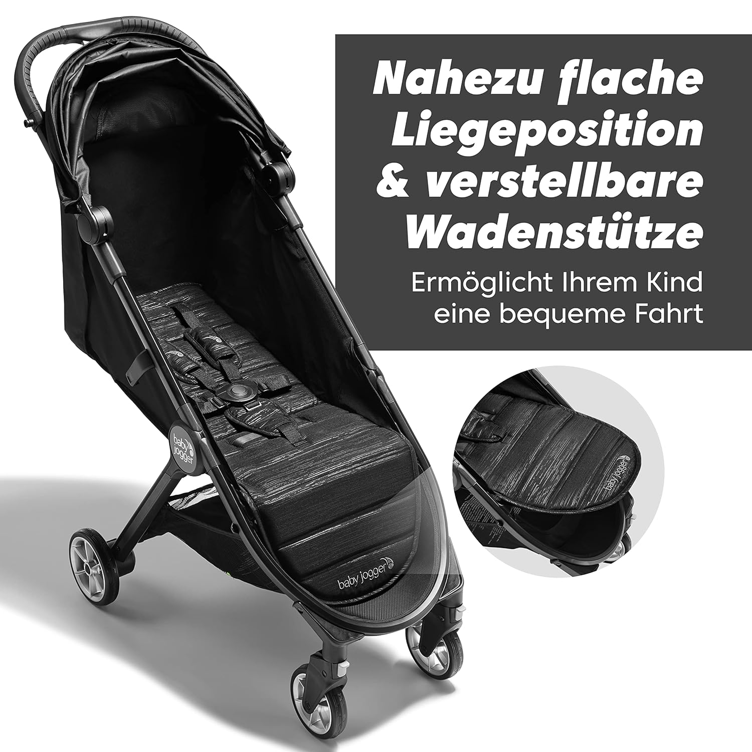Thumbnail 4 de Baby Jogger City Tour 2 Reisebuggy (Shadow Grey) – leichter City-Buggy mit Einhand-Faltsystem
